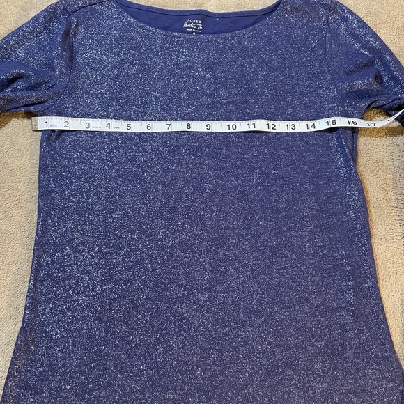 J.Crew Tops| J. Crew Long Sleeve Painter Tee Size S - Navy - Picture 5 of 15